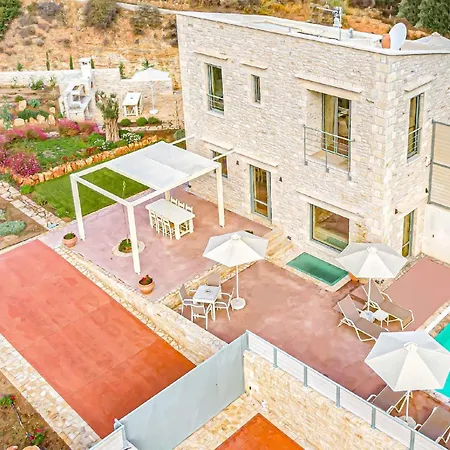 Vila Luxury Crete Stella Maris Beautiful Landscaped Views Private Heated Pool Bbq 2 Bedrooms Mylopotamos