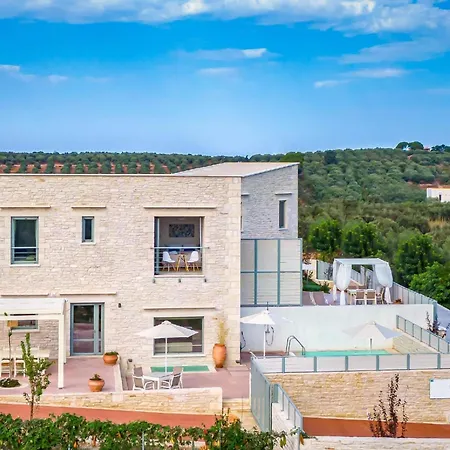Luxury Crete Stella Maris Beautiful Landscaped Views Private Heated Pool Bbq 2 Bedrooms Mylopotamos *